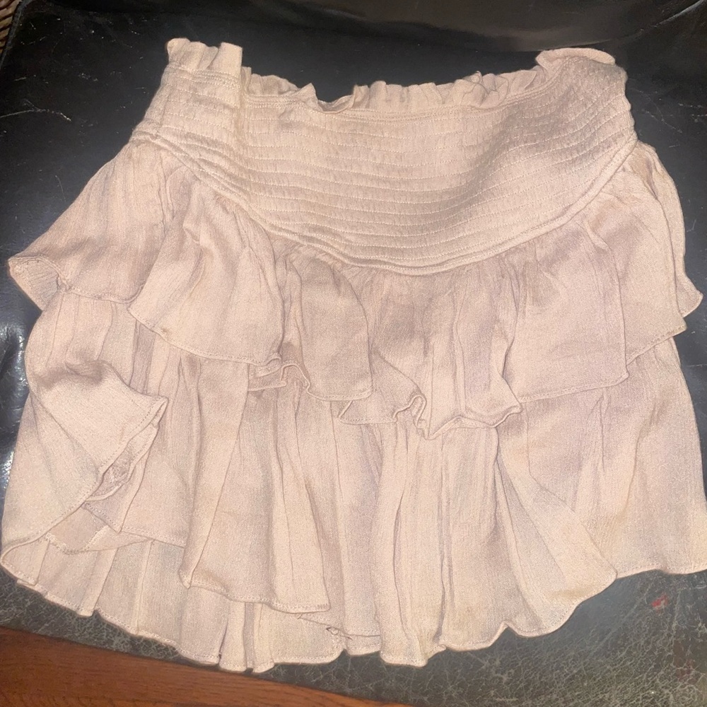 Cream Mini Skirt